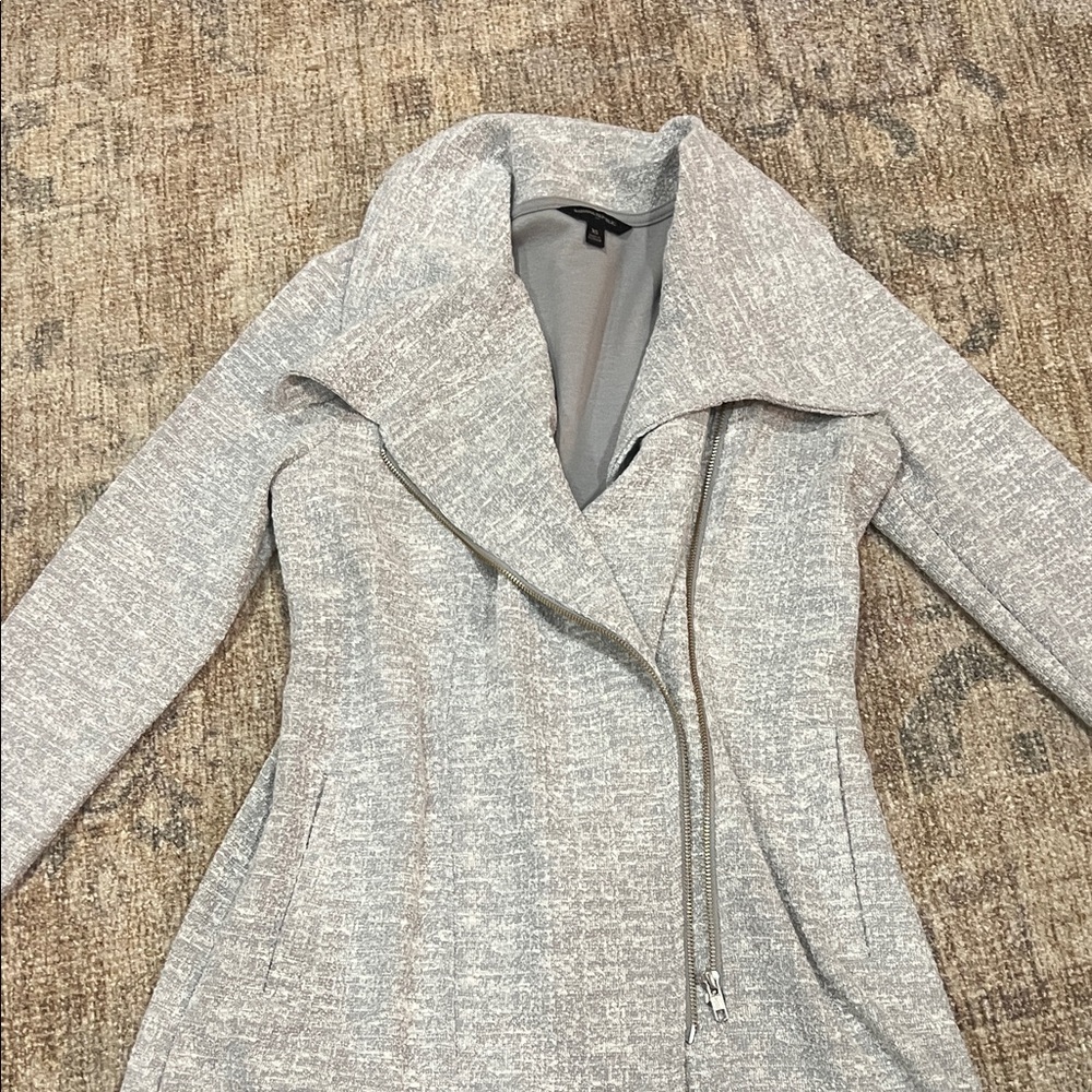 Banana Republic Light Gray Textured Jacket